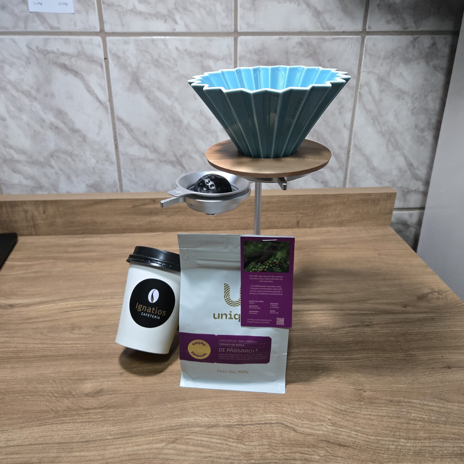 Preparo de café na Ignatios